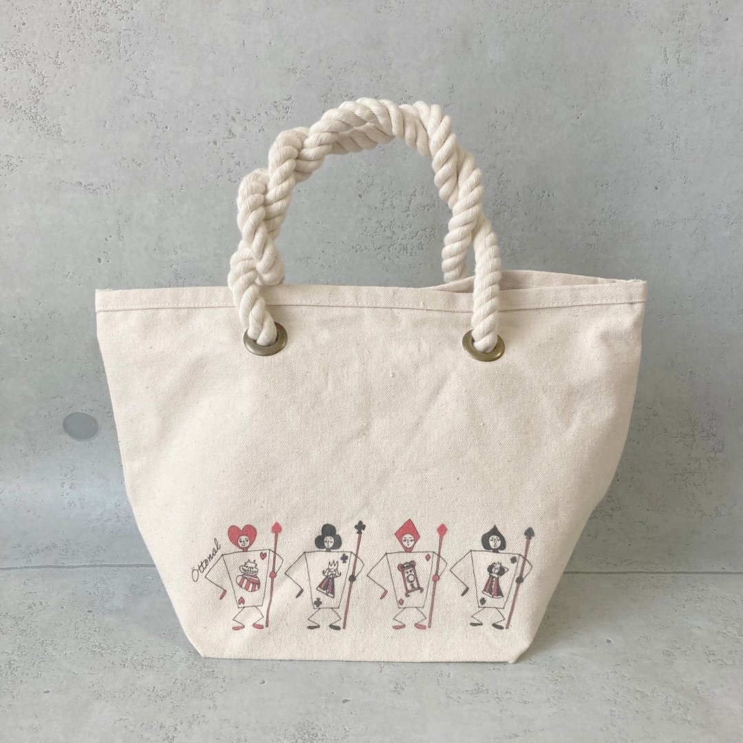 Tramp Soldiers Marine tote bag from Alice in Wonderland - 其他 - 棉 白色