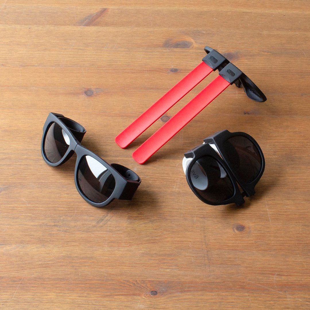 折叠式随身太阳眼镜 Kateva Sunglasses with Pouch - 眼镜/眼镜框 - 硅胶 白色