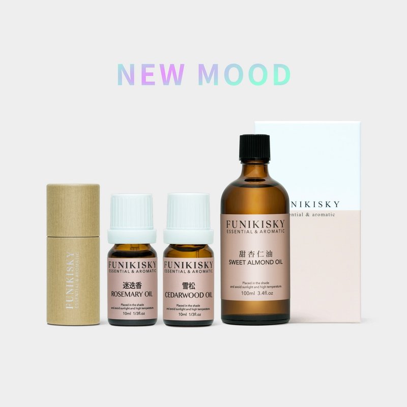 【圣诞礼物】天然精油芳疗SPA 保养礼盒 - 精华液/安瓶 - 精油 粉红色