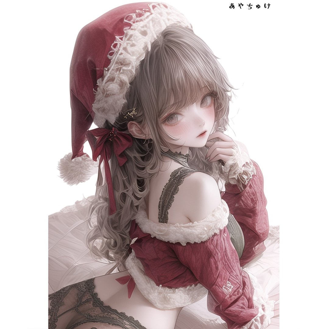 【12月新品3】07-107-0027 人物贴纸 圣诞女孩 - 贴纸 - 纸 