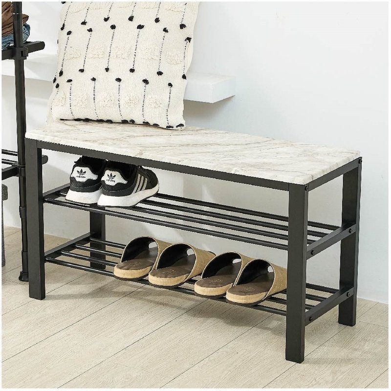 日系居家木板穿鞋椅(大小款/双色可选) 小桌几 收纳架 鞋架 - 其他家具 - 其他金属 