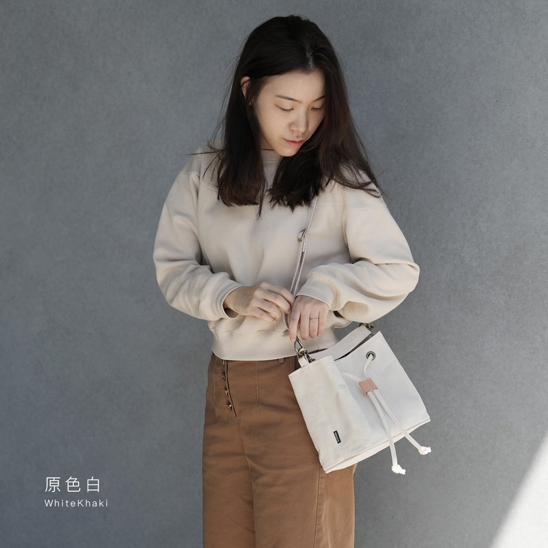 小满满水桶包 / 手提肩背两用 - 手工订制 - 侧背包/斜挎包 - 棉．麻 
