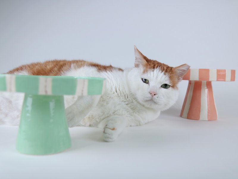 /尊荣高脚盘/ 手捏陶瓷盘 - 盘子/餐盘/盘架 - 陶 多色