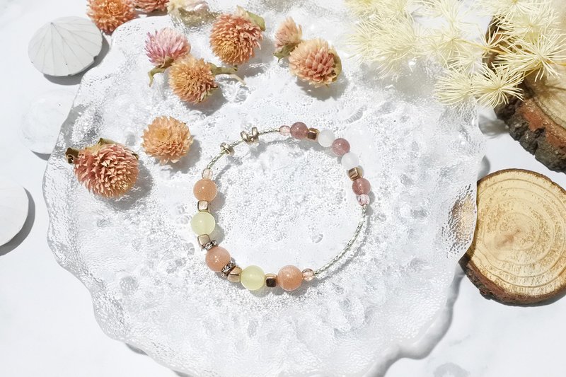 暮夏金语 – 天然水晶手链 - 手链/手环 - 水晶 橘色