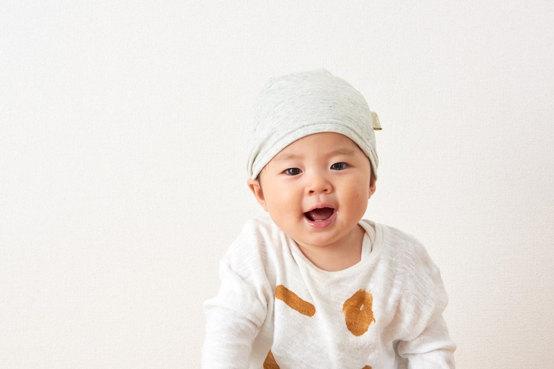 婴幼儿针织帽 混色有机棉造型发带脖围 - 婴儿帽/发带 - 棉 蓝色