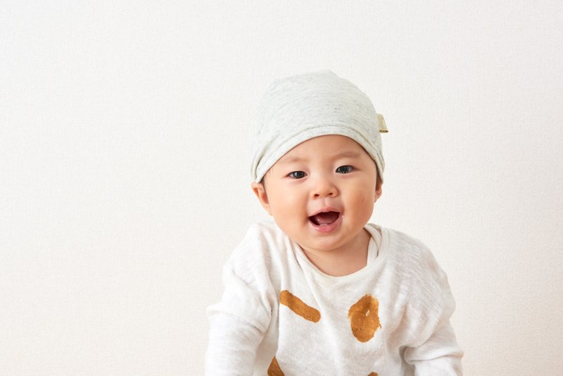 【日本製】ベビー帽子 MIX オーガニックコットンワッチ 医療用 日本製 ニット帽 ケア organic cotton - 其他 - 棉．麻 蓝色