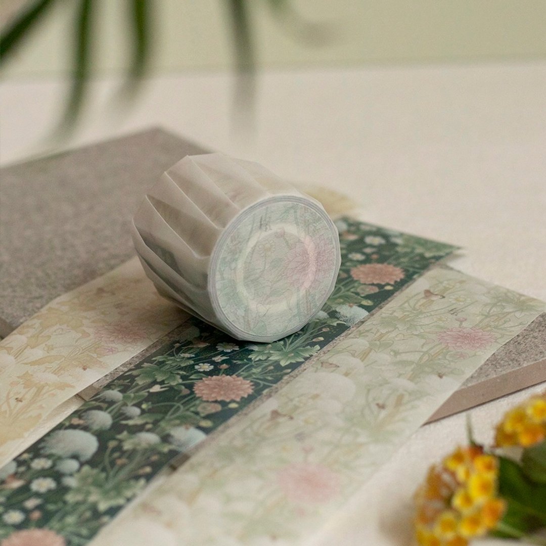 对花集:游园记 - 5cm纸胶带 - 纸胶带 - 纸 绿色