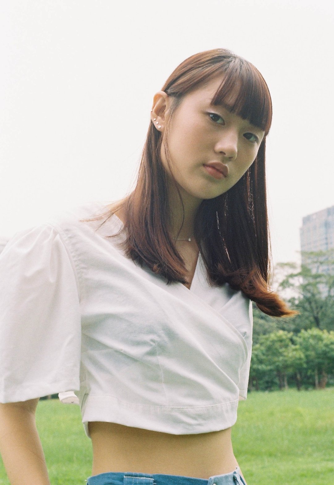 Crop Kimono (White) - 女装上衣 - 棉．麻 白色