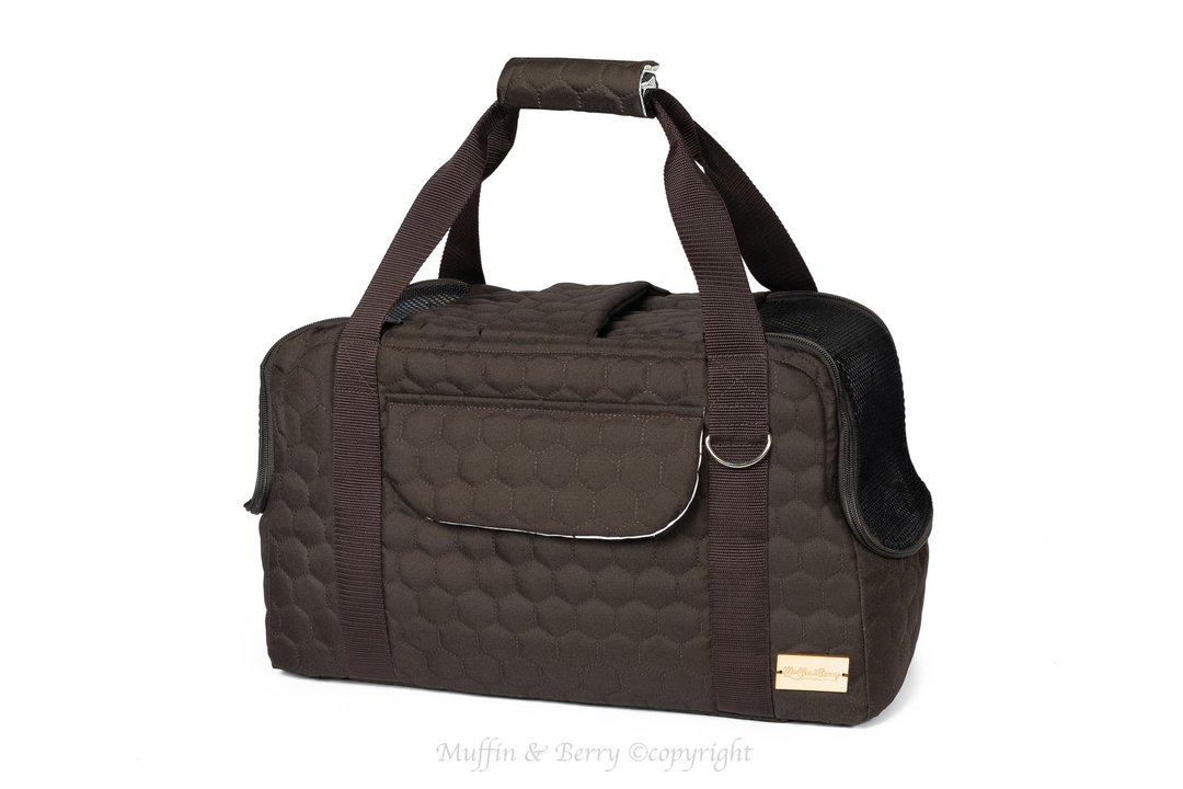 Pet travel carrier HAZEL - 外出包 - 聚酯纤维 咖啡色