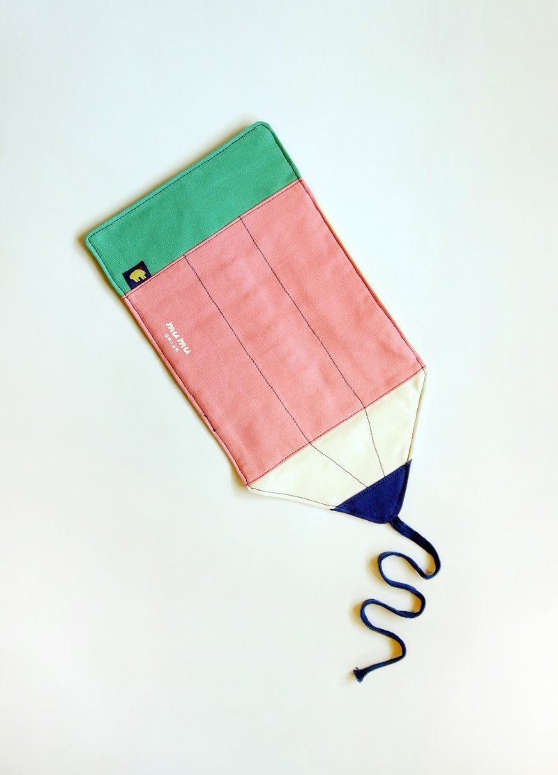 笔笔袋—弹珠蓝笔尖 - 铅笔盒/笔袋 - 棉．麻 多色