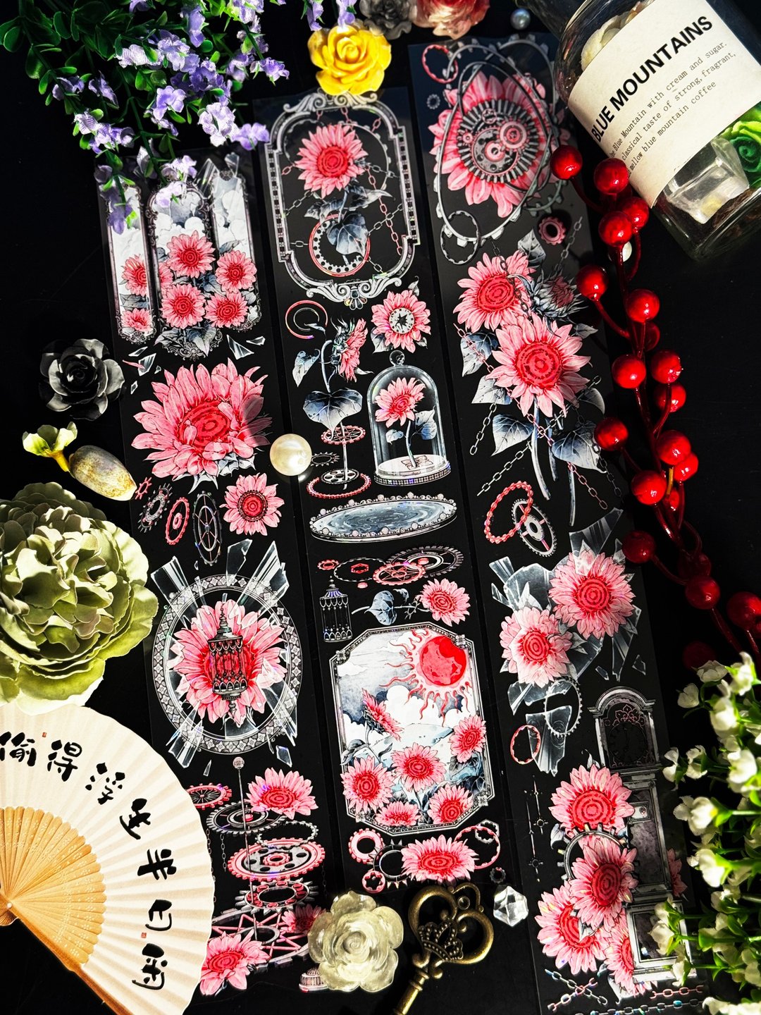 葵时红 PET 纸胶带 白墨 贝壳光 10米卷 - 纸胶带 - 塑料 多色