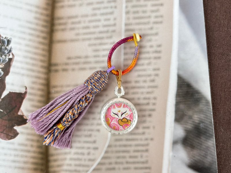 九尾狐唐卡包包挂 - 吊饰 - 其他金属 多色