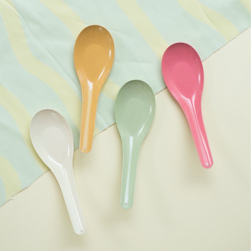 水果系列湯匙(一組四色) - 餐刀/叉/匙组合 - 珐琅 多色