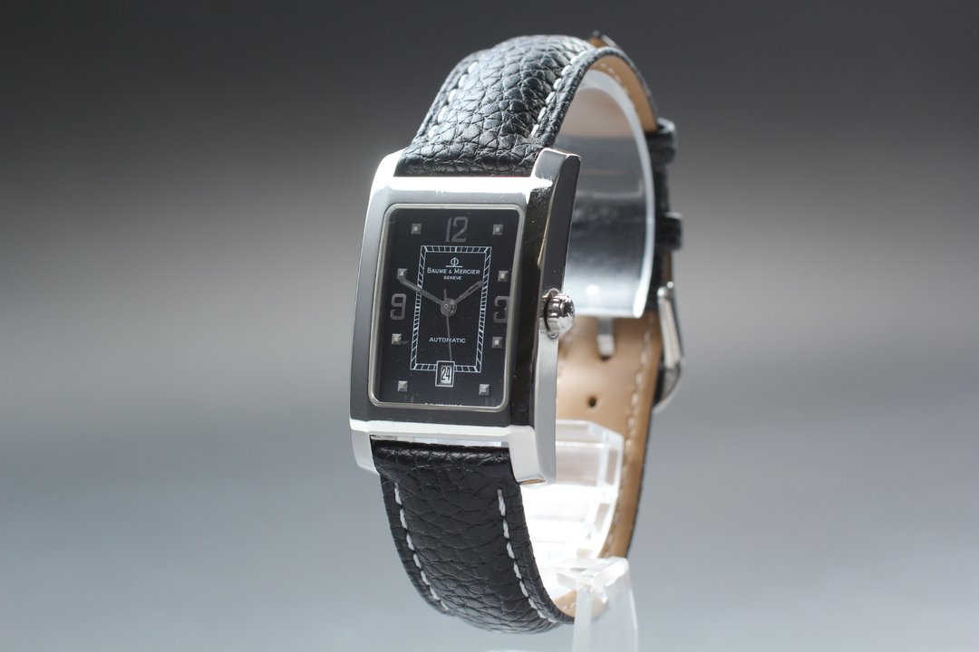 古董 宝齐莱 男仕 自动上链腕表 Baume Mercier MV045120 - 女表 - 不锈钢 黑色