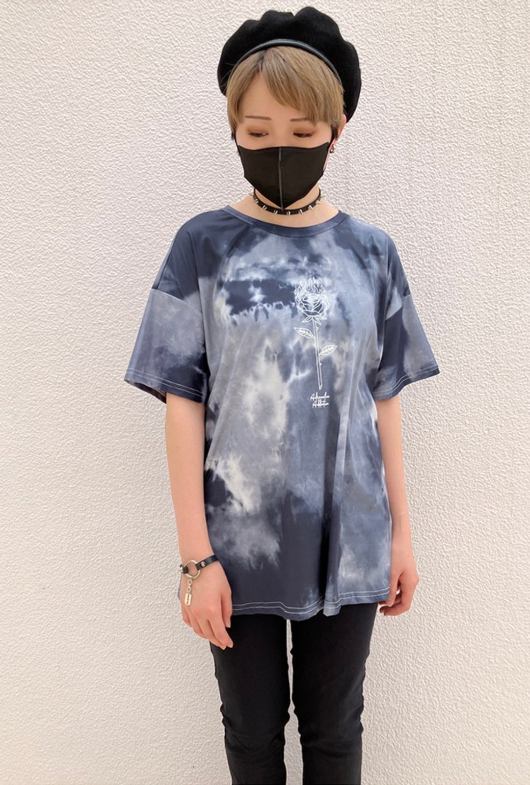 链条 T 恤/扎染/F 尺寸/hellcatpunks/hcp-t-0151 - 女装 T 恤 - 聚酯纤维 多色