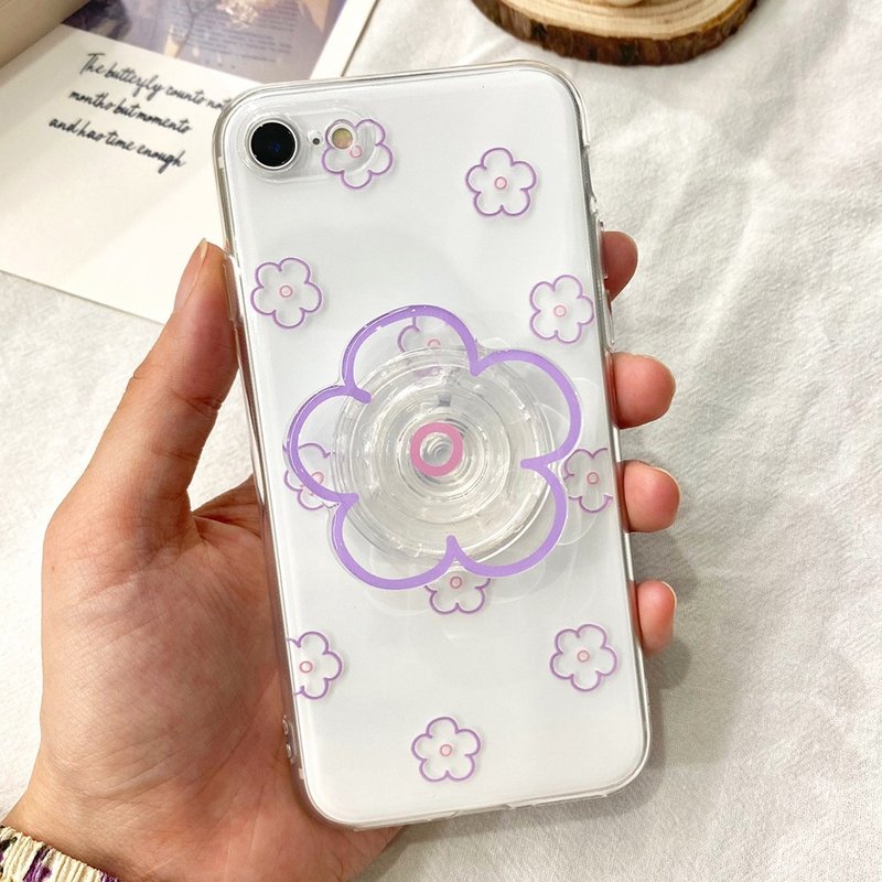 紫花 iPhone 手机壳 Grip 智慧托克套装 - 手机壳/手机套 - 塑料 多色