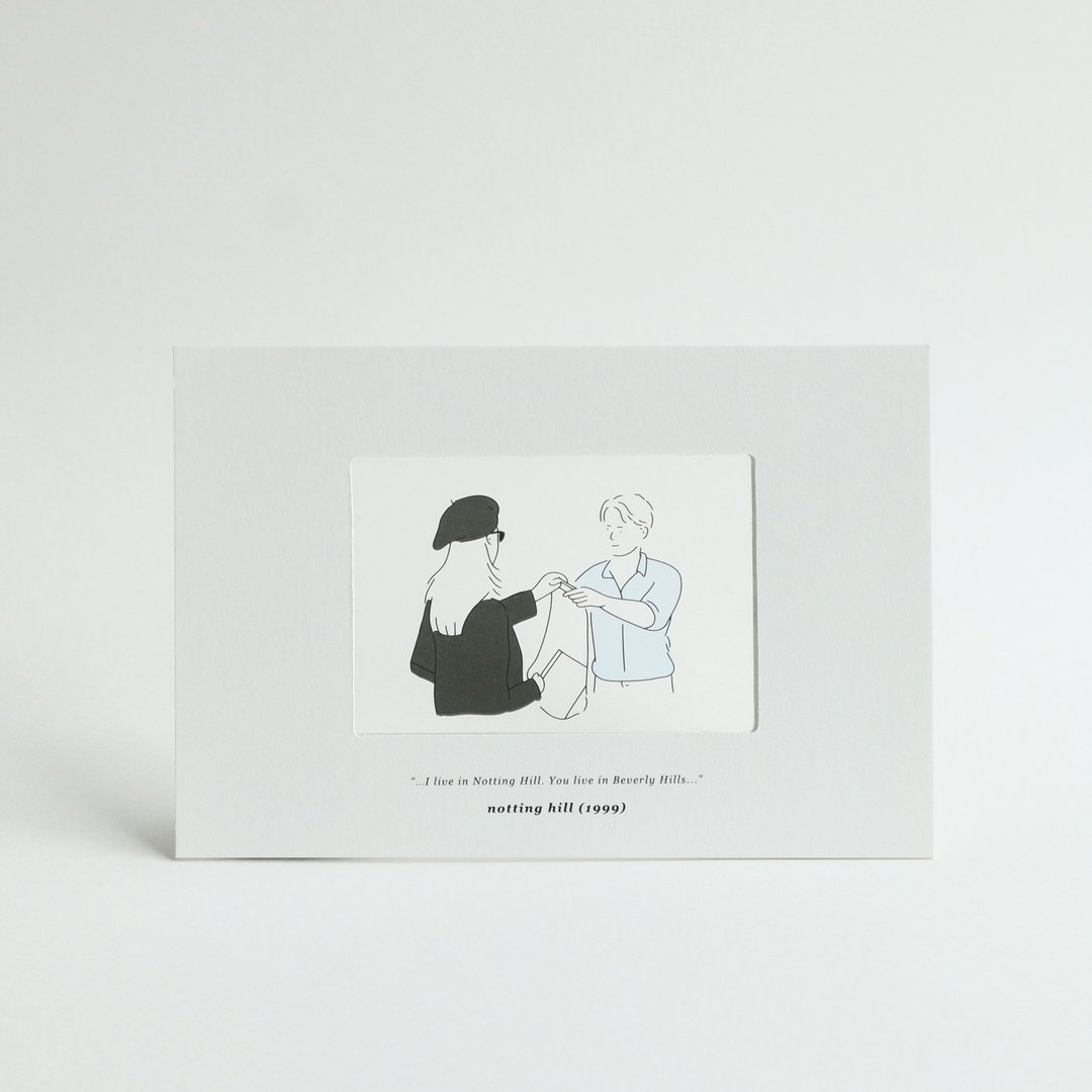 Love Senses Clear Postcard - Anna and William - 卡片/明信片 - 纸 透明