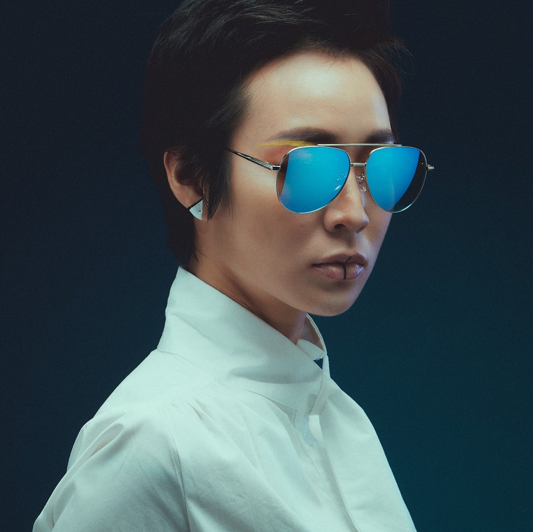 Alvin│蓝色反光镜片│墨镜│太阳眼镜 - 墨镜 - 其他材质 