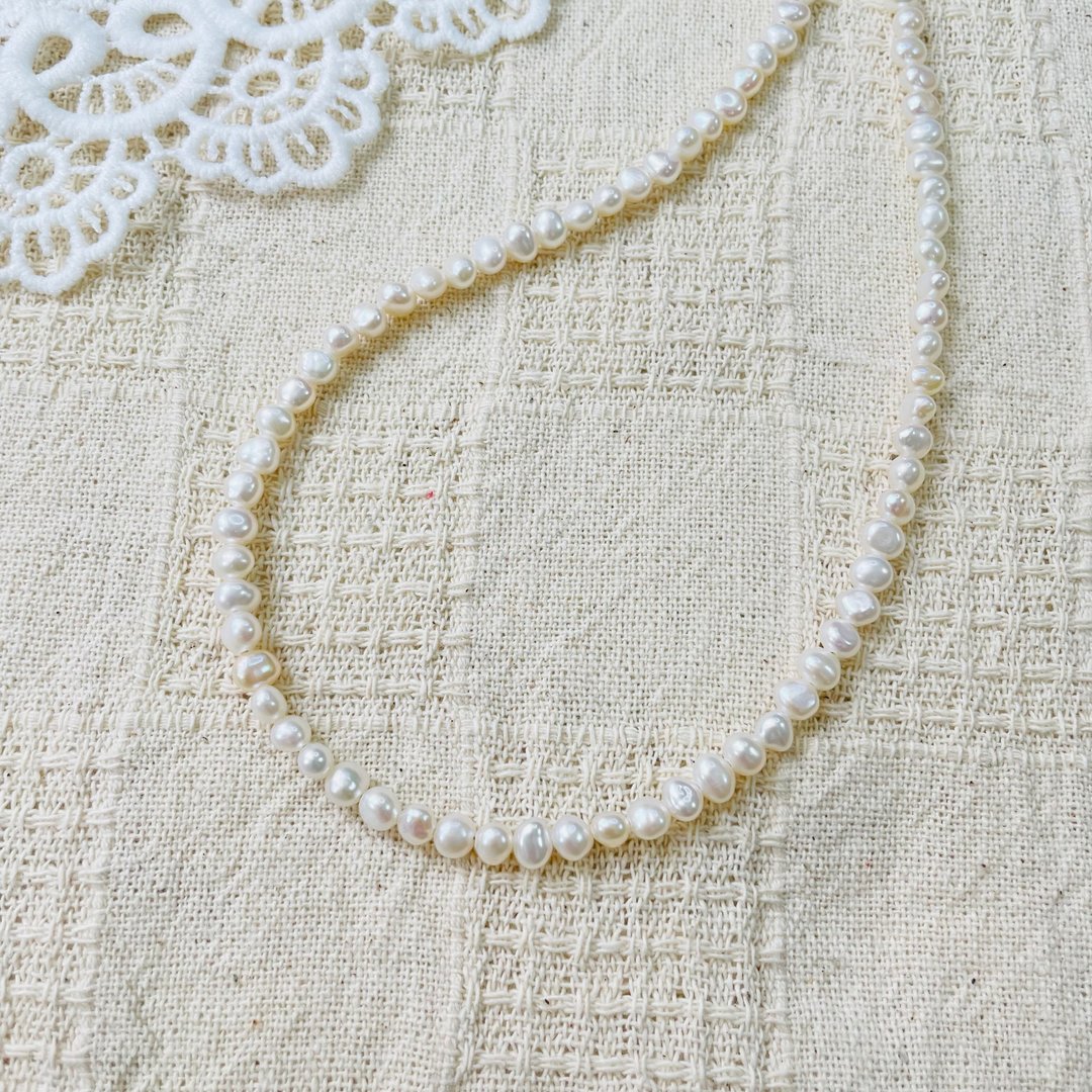 小石巴洛克 珍珠项链 天然淡水珍珠 锁骨链 颈链 chocker - 项链 - 珍珠 