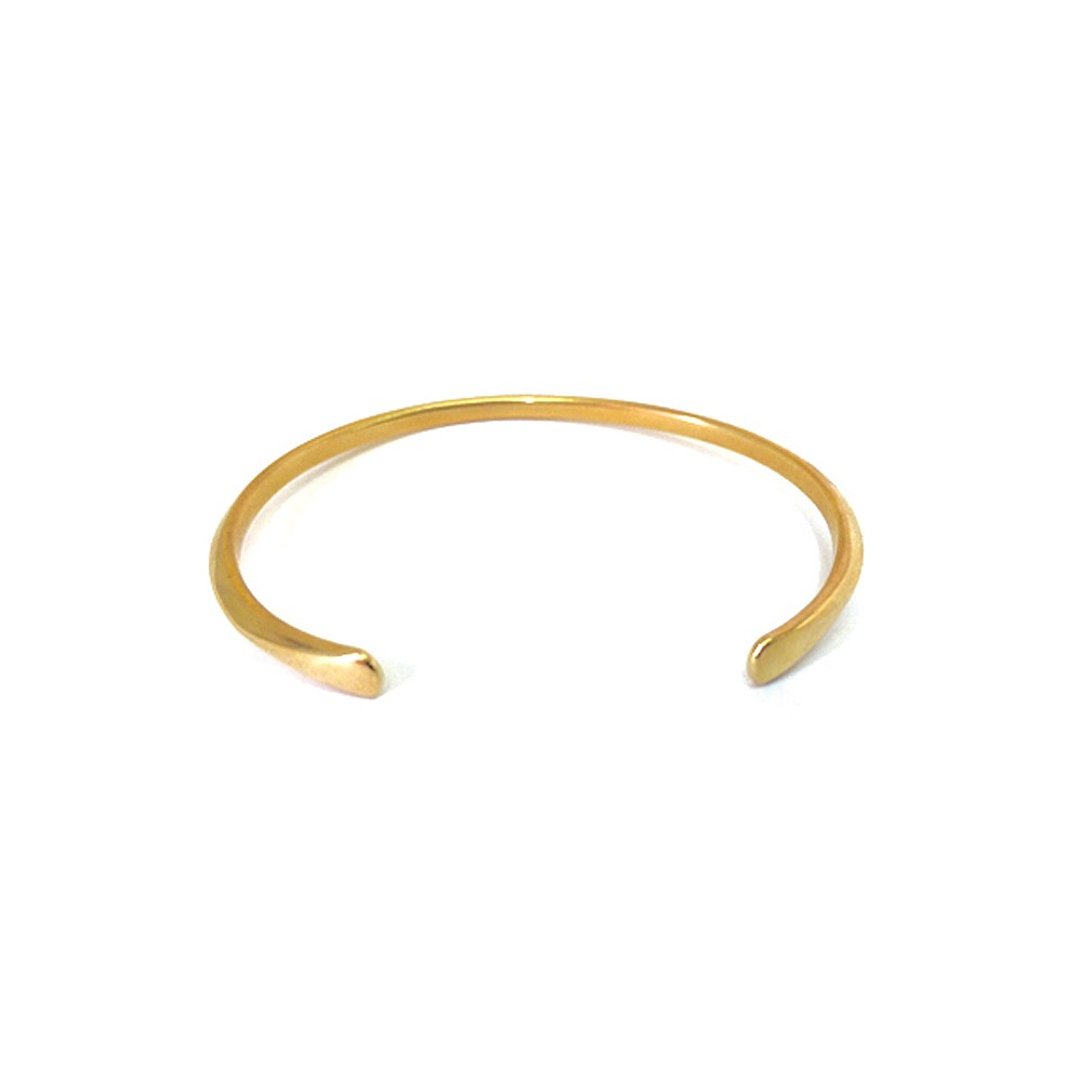 4 face brass bangle - 手链/手环 - 其他金属 金色