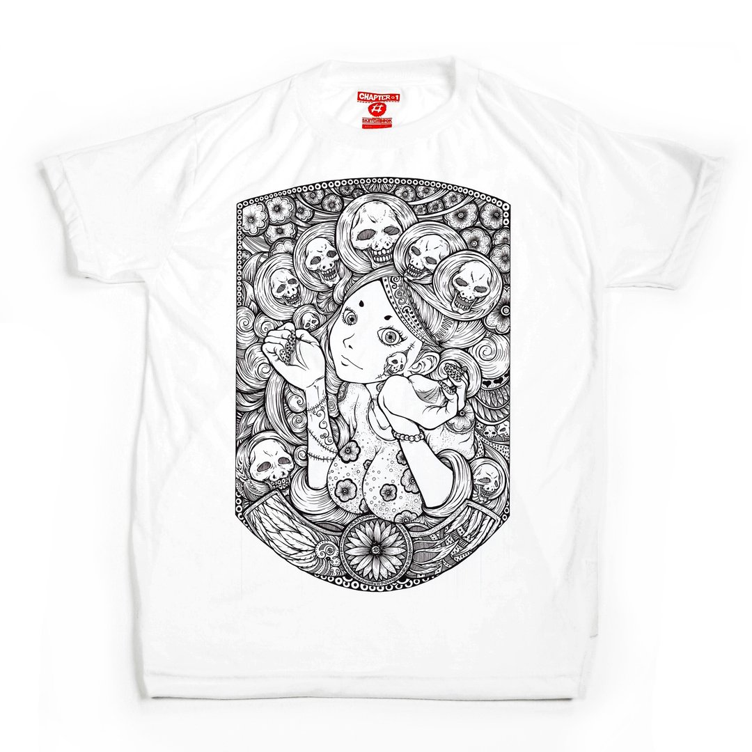 Duruka unisex men woman cotton mix Chapter One T-shirt - 男装上衣/T 恤 - 棉 白色