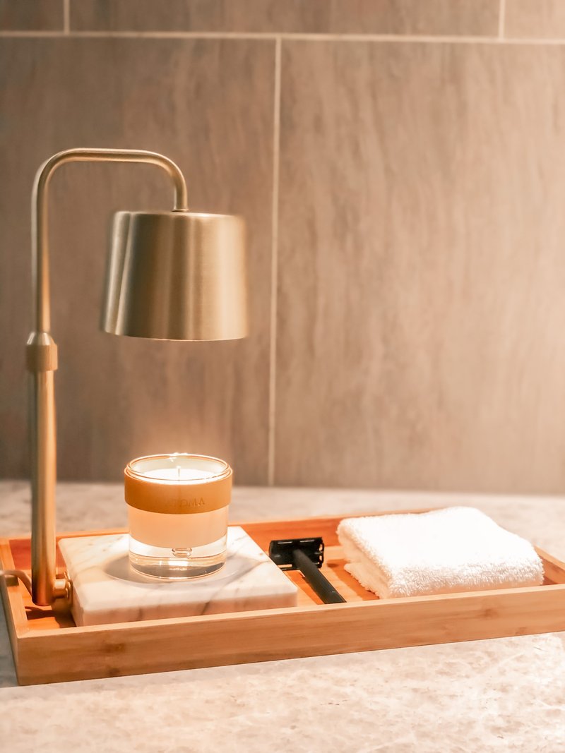 【送礼首选】暖男香氛蜡烛暖香灯/融蜡灯 生日 女友情人节礼物 - 蜡烛/烛台 - 其他金属 