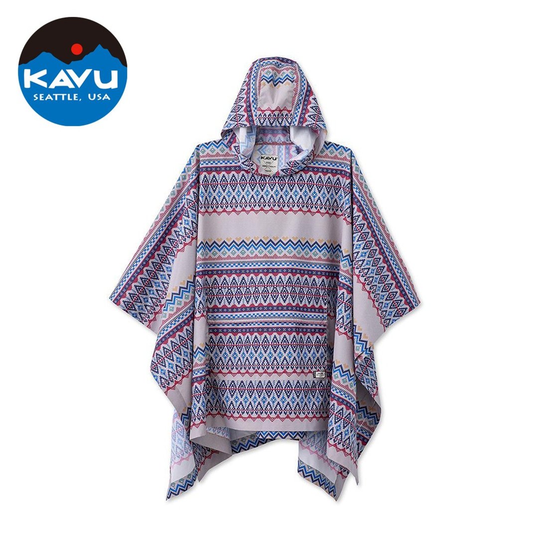 KAVU Poncho This 休闲造型防水雨披 美式图腾 #2118 - 女装上衣 - 防水材质 