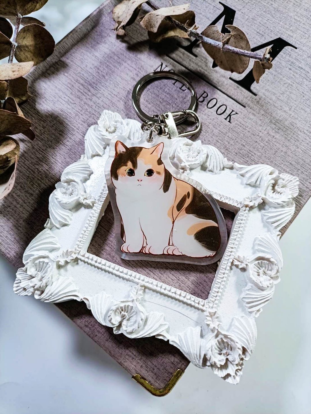 ME200_問號貓question mark cat/晶透吊飾_鑰匙圈 - 钥匙链/钥匙包 - 塑料 多色