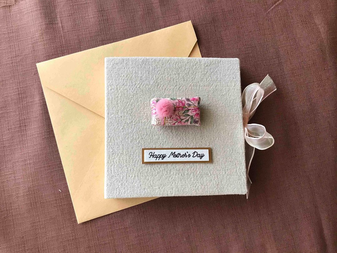 Love You, Mom |手工卡片|母亲节|Mother's Day Card 淡粉色 - 卡片/明信片 - 其他材质 多色