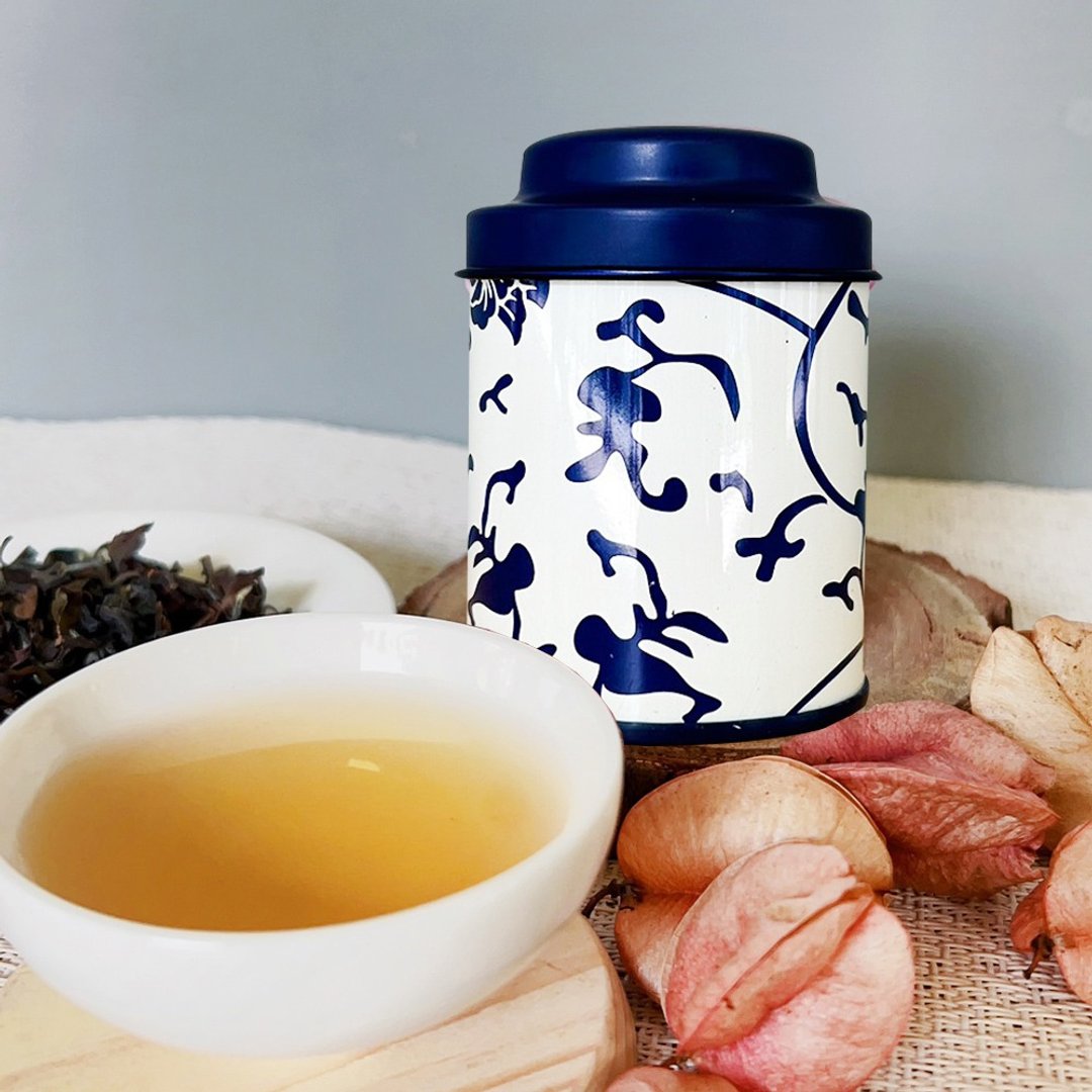 【无藏严选】蜜香 东方美人茶(白毫乌龙)_10g优雅小茶罐 - 茶 - 其他金属 粉红色