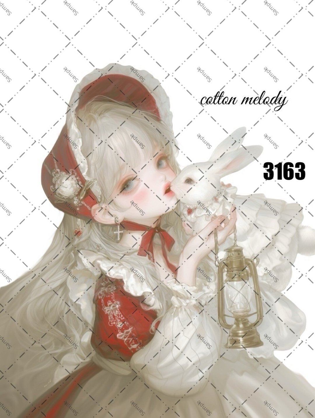 original sticker no.3163 人物贴纸 原创贴纸 原创人物贴纸 装饰贴纸 cotton melody - 贴纸 - 纸 