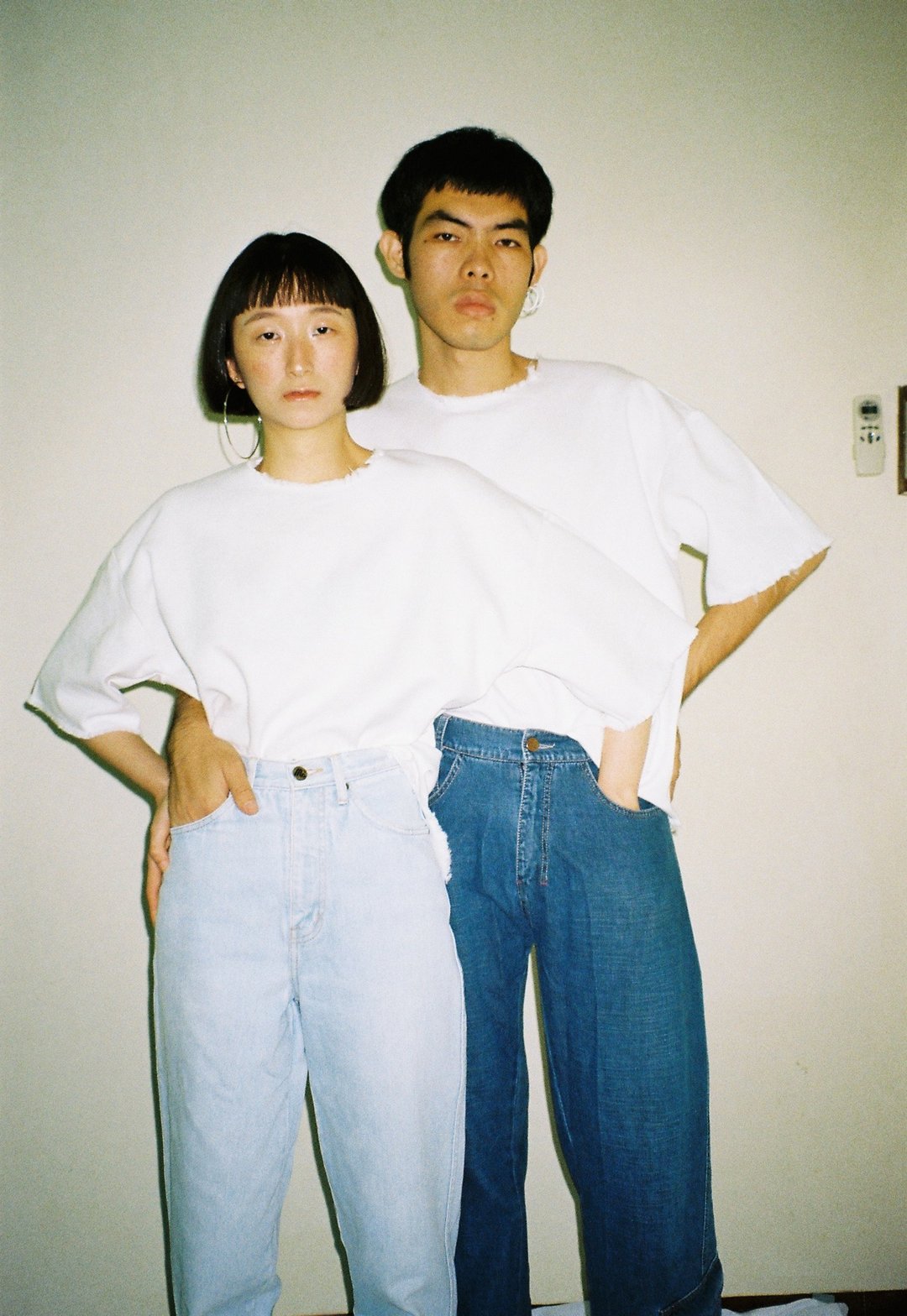 White denim tee - 男装衬衫 - 棉 白色