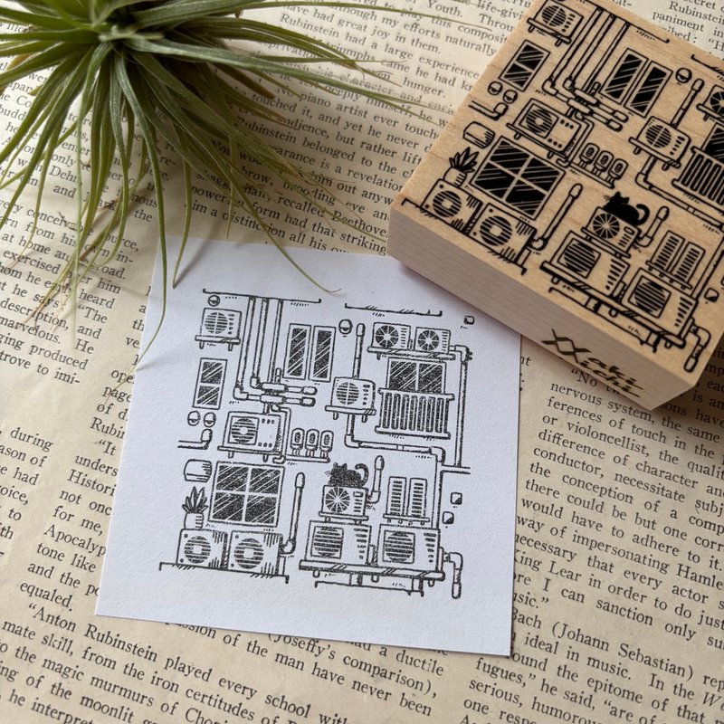 室外机公寓墙体印章 - 印章/印台 - 橡胶 