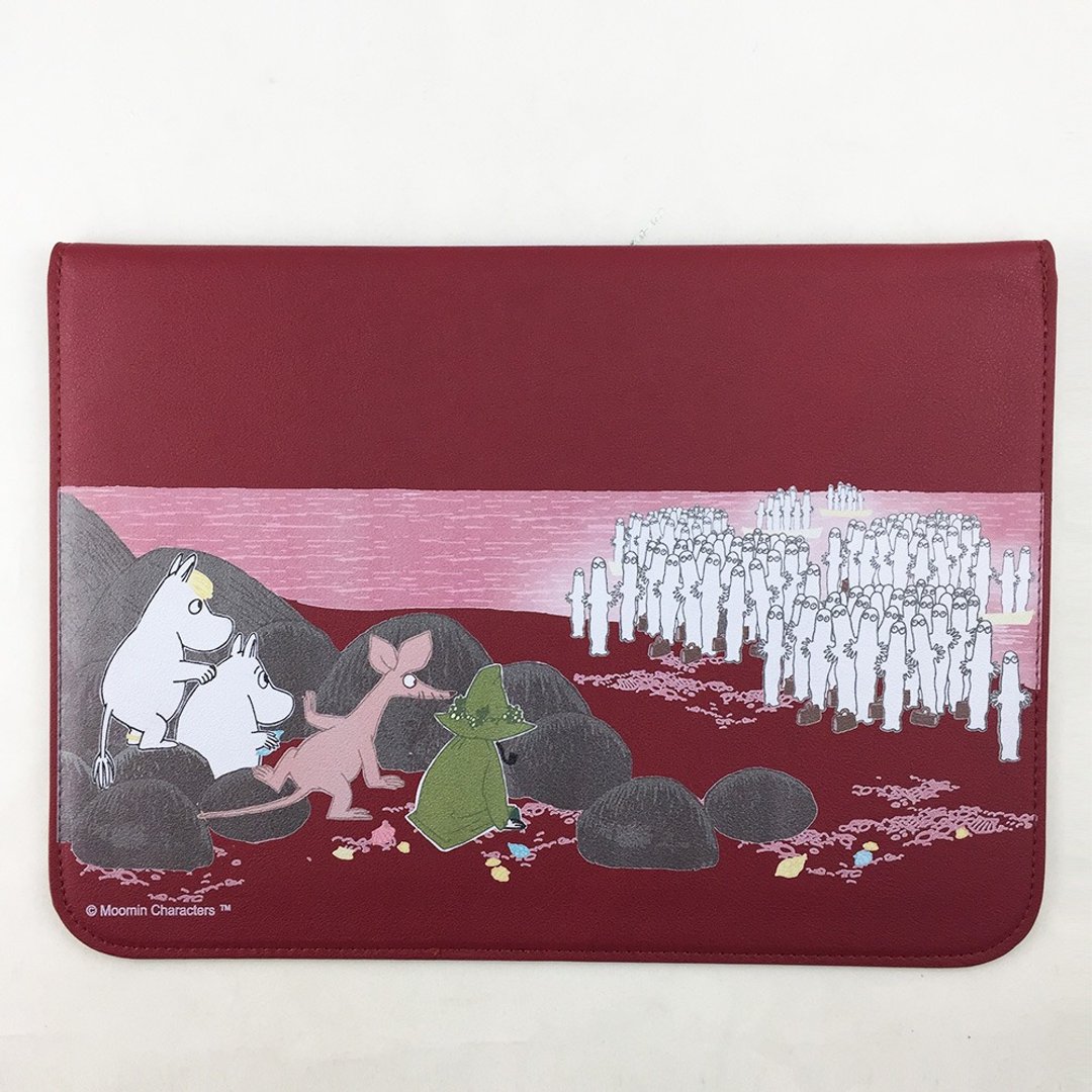 Moomin噜噜米授权-3C保护皮套(酒红)【溜溜们】39*27cm - 平板/电脑保护壳 - 真皮 红色