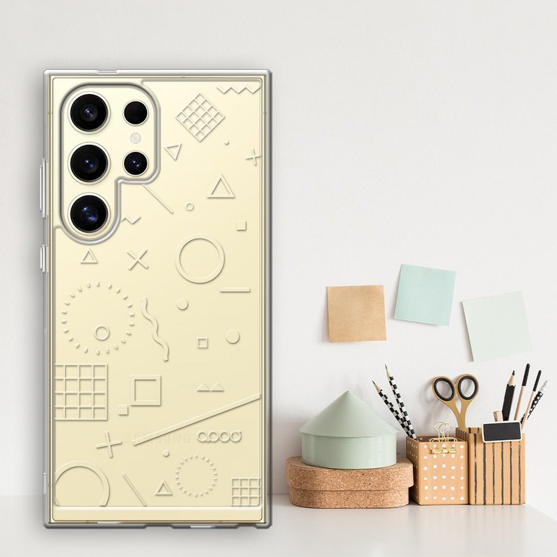 Samsung Galaxy S24/S23/S22系列 浮雕感防震双料手机壳-极简 - 手机壳/手机套 - 其他材质 多色