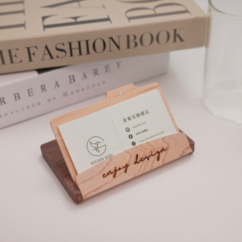 定制化 两用名片架 名片收纳盒 名片架 木质名片架 旋转式名片架 - 其他 - 木头 