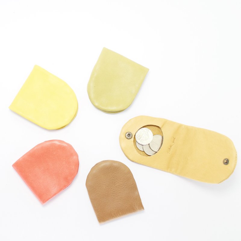Coin Case 01 - 零钱包 - 真皮 黄色