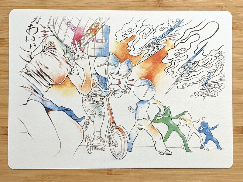 画卡【都市怪物系列】05雷达人 - 卡片/明信片 - 纸 