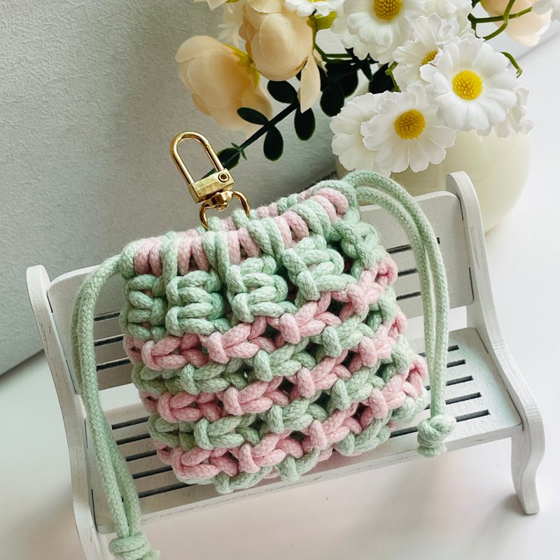 圣诞礼物 交换礼物 手工编织 耳机包 饰品包 小物 小包包 AirPo - 其他 - 棉．麻 多色