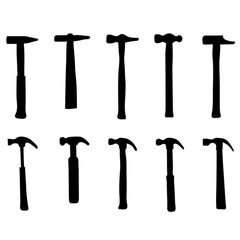 Hammer svg, hammers svg, hammer eps, hammer template, hammer png, hammer cutout - 图文模板设计 - 其他材质 