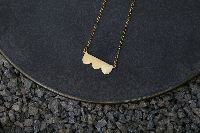 Misstache N.3 胡子小姐 3号 黄铜项链 Brass Necklace - 颈链 - 铜/黄铜 金色