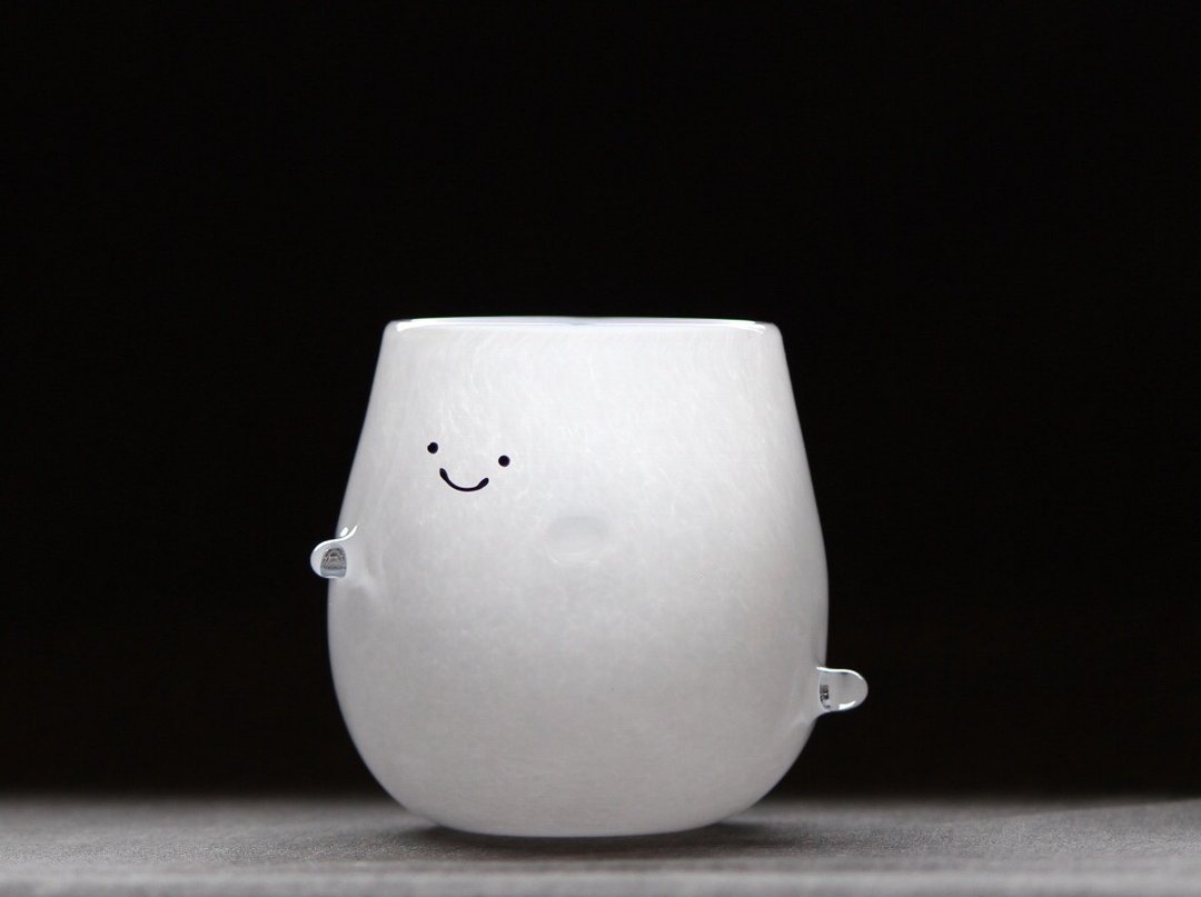 Ghost glass [white, 1 piece] - 玻璃杯 - 玻璃 