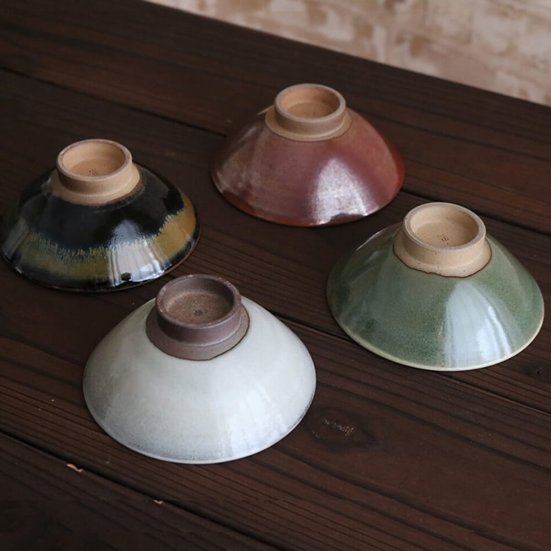 饭碗 小 高取器 高取器 饭碗 饭碗 高取器 鬼丸濑山陶器 - 碗 - 陶 白色