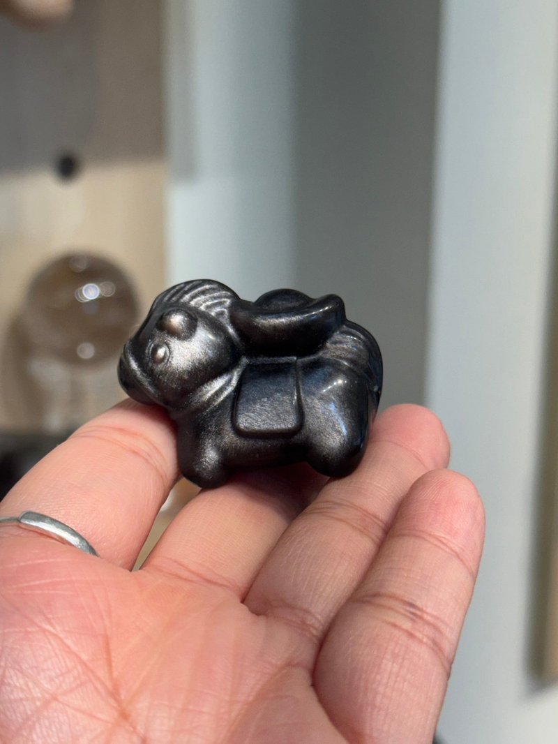 华光 - 藏晶阁 | 马上有钱 银曜石 招财守护 × 气场稳定 - 吊饰 - 水晶 