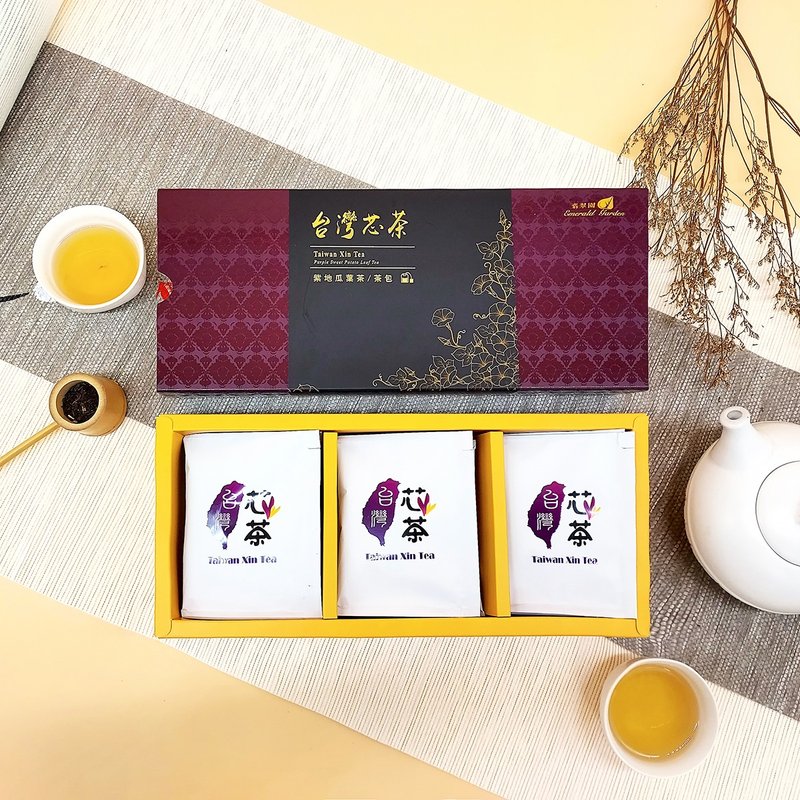 地瓜叶茶 芯芯元气茶包单盒 茶包 台湾茶 紫地瓜叶茶 - 茶 - 其他材质 紫色