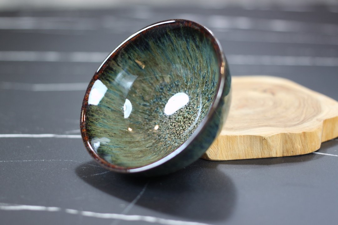 【钟声响起】森林 天目釉 圆满茶杯 莺歌陶艺名家叶敏祥作品 - 茶具/茶杯 - 瓷 