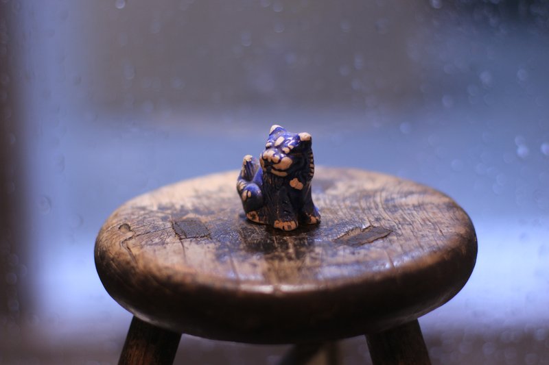 孤品  80年代老瓷厂小狮子 - 摆饰 - 陶 