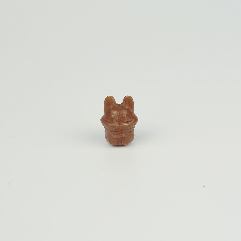 051955一尾铃狐/红棕色/带孔素材/月夜城/阿拉善/晶石/天然/水晶 - 金工/饰品 - 水晶 咖啡色