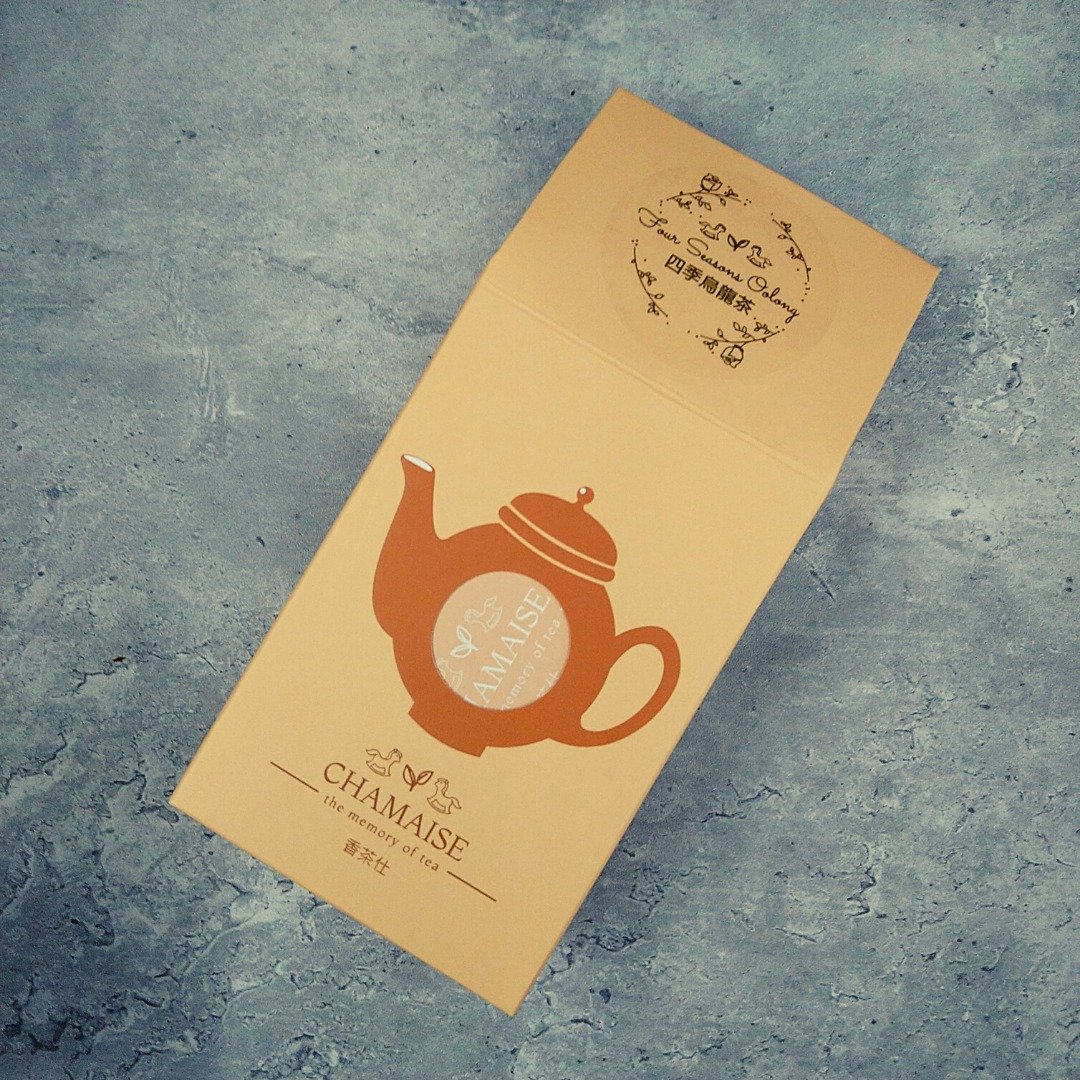 四季乌龙茶 | 立体三角原叶茶包 | 台湾茶 - 茶 - 纸 橘色