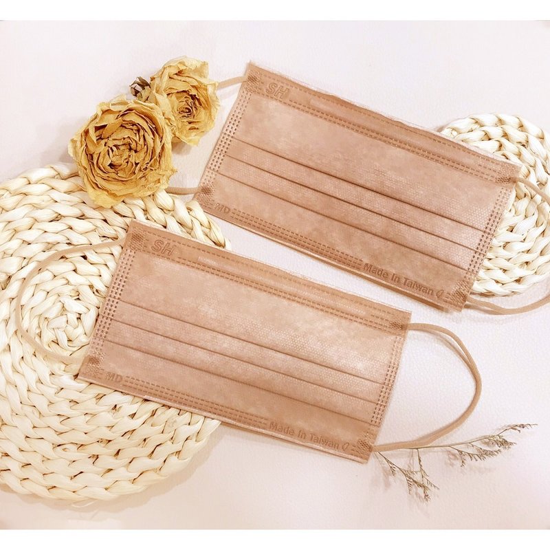 【无藏生医】焦糖奶茶_成人医疗口罩 / 50入盒装 / MD双钢印 - 口罩 - 其他材质 多色